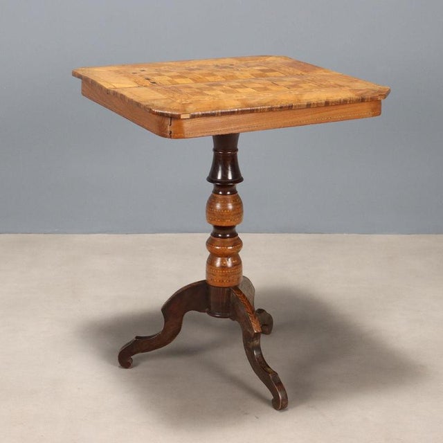 Walnut and Mahogany Coffee Table For Sale - Image 10 of 10