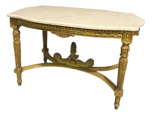 Vintage French Gilt Coffee Table