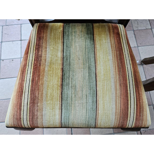 Chippedale Style Dining Chairs in Walnut with Padded Seats, 1930s, Set of 6 For Sale - Image 16 of 18