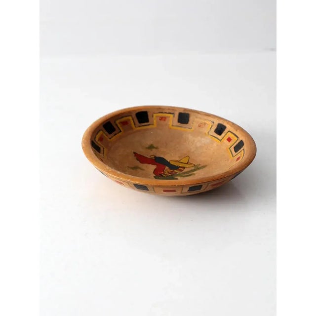 Mexican Mid-Century Mexican Wood Bowl For Sale - Image 3 of 6