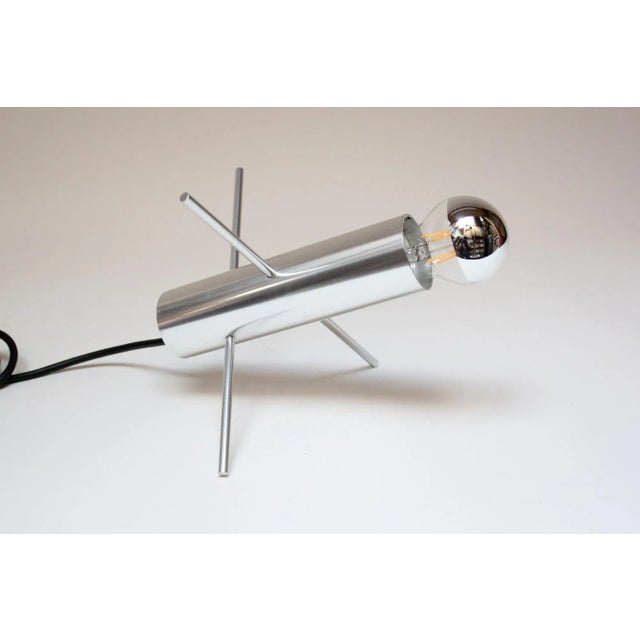 Modest-form 'Krekel' / 'Cricket' table lamp, model R-60 designed by Otto Wach for RAAK (Holland, 1962). Composed of a...