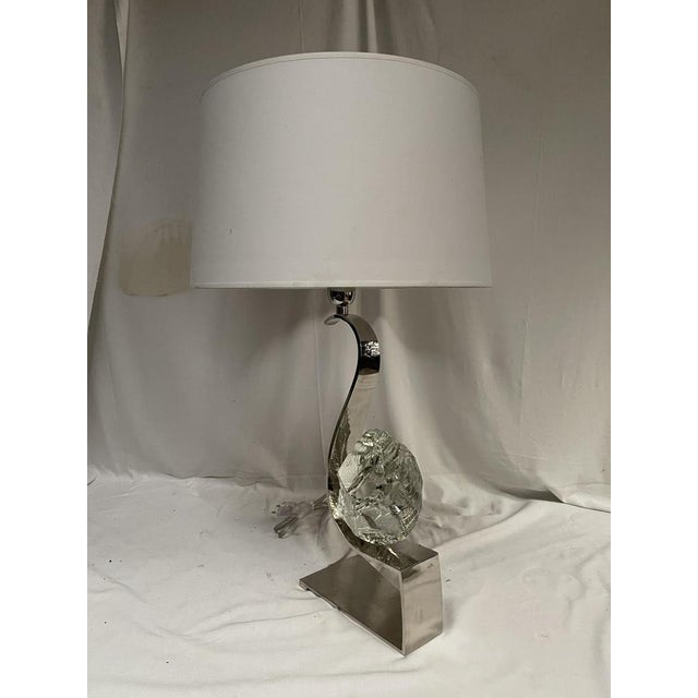 Brutalist Sculptural Lamp attributed to Angelo Brotto, 1970s For Sale - Image 6 of 6