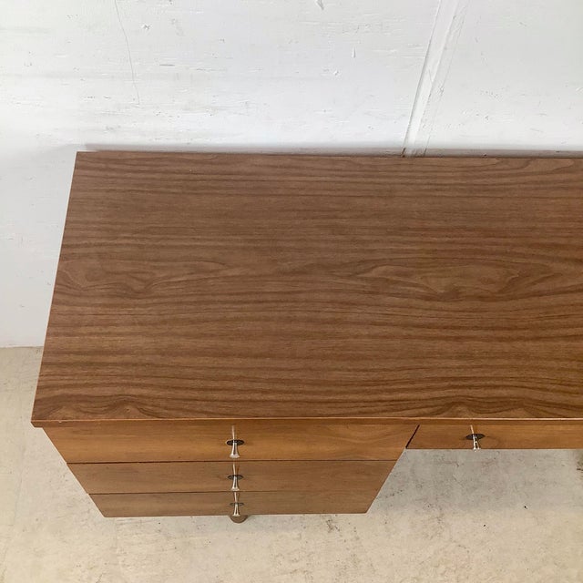 Mid 20th Century Mid-Century. Four Drawer Desk From Stanley Furniture For Sale - Image 5 of 12