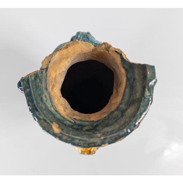 20th Century or Earlier Chinese Ming Style Fahua Glazed Dragon Vase For Sale - Image 9 of 15