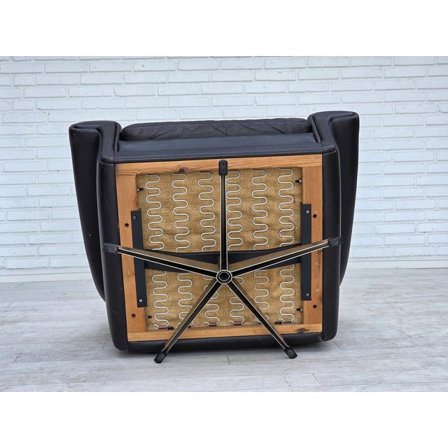 Danish Highback Swivel Armchair from Aage Christensen, 1960s For Sale - Image 18 of 18