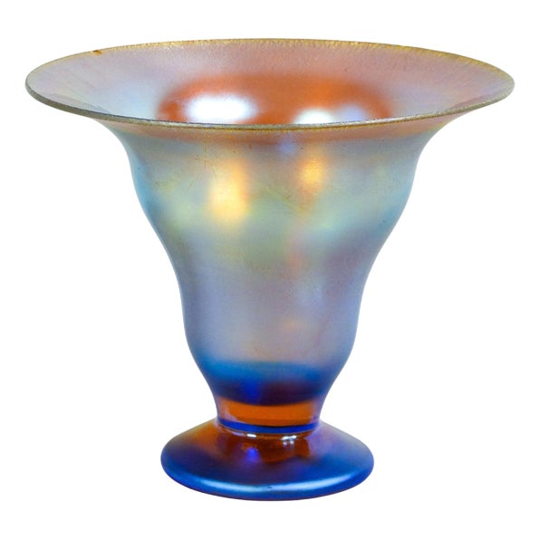 Myra Series Vase in Iridescent Glass from WMF, 1930s For Sale