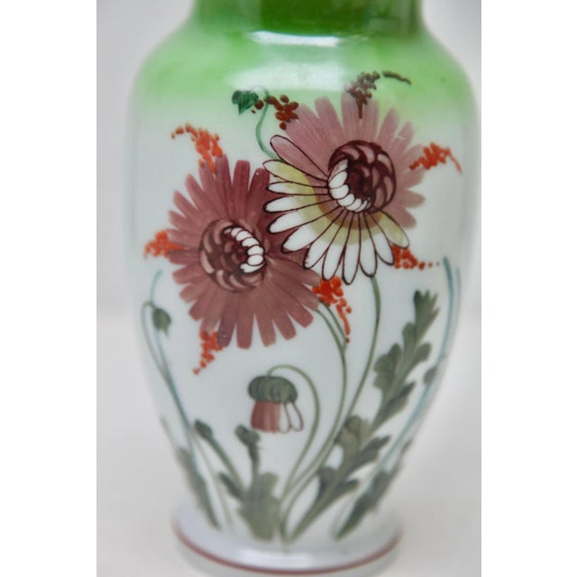 Art Nouveau French Handmade Opaline Vases, 1923, Set of 2 For Sale - Image 3 of 10