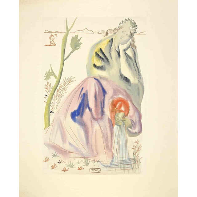 Modern Salvador Dali, The Heyday, Woodcut, 1963 For Sale - Image 3 of 3