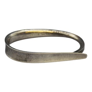 C. 1970 Georg Jensen Sterling Silver Napkin Ring With Box For Sale