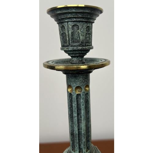 Vintage Style Ornate Religious Cross with Candleholders, Set of 3 For Sale - Image 11 of 15