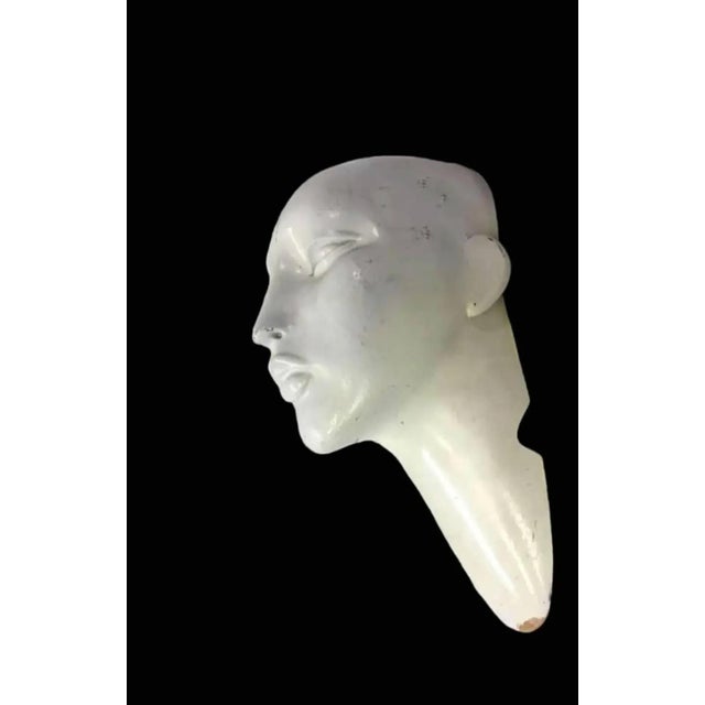 Art Deco 1970s Rare Female Mannequin Face/Head Bust Paris Store Fixture For Sale - Image 3 of 10