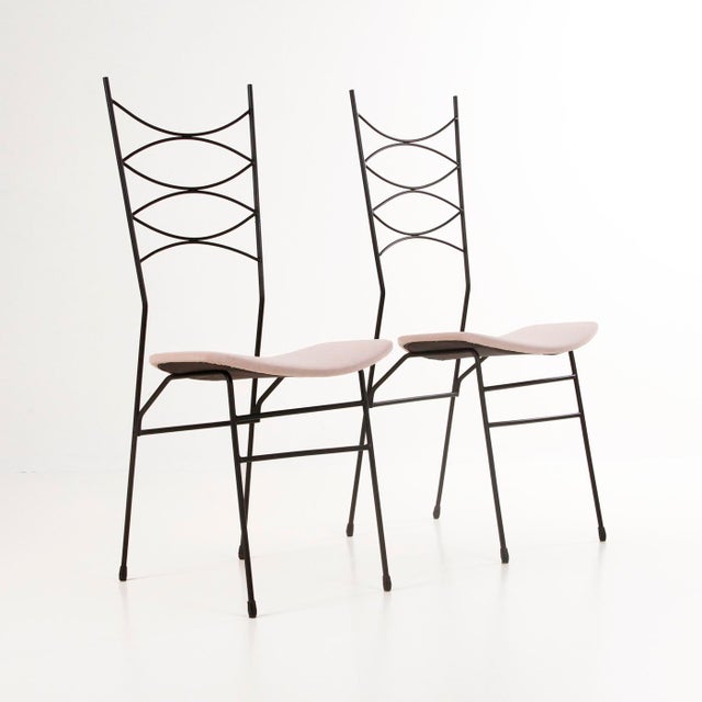 French Velvet Chairs, 1950s, Set of 2 For Sale - Image 11 of 11
