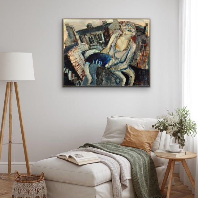 Paul Waplington, Knocked Out, 1970s, Mixed Media Painting, Framed For Sale - Image 17 of 18