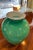 Green Glass Vase with a Milk Glass Interior, 1960 For Sale - Image 4 of 8