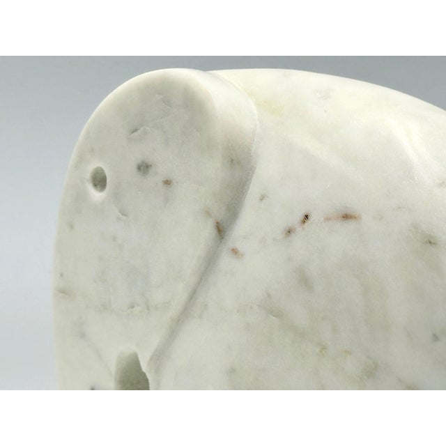 Postmodern Marble Indian Elephant Figurine, 1990s For Sale - Image 4 of 11