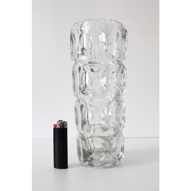 1960s Glass Vase by František Pečeny for Hermanova Hut, 1960s For Sale - Image 5 of 6