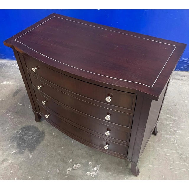 Mahogany & Brass Zachary Chest From the Madeline Stuart Collection For Sale - Image 9 of 9