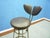 Brown Mid-Century Leather and Steel Bar Stools, 1950s, Set of 4 For Sale - Image 8 of 16
