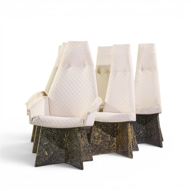Mid-Century Modern Adrian Pearsall for Craft Associates Mid Century Brutalist Dining Chairs - Set of 6 For Sale - Image 3 of 17
