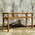 Wood Vintage Coastal Woven Rattan Console Table For Sale - Image 7 of 9