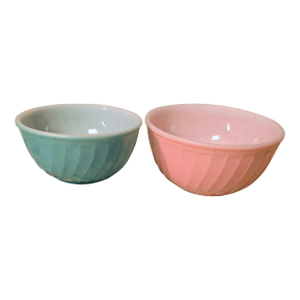 Antique Vintage Fire King Anchor Hocking Nesting Bowls