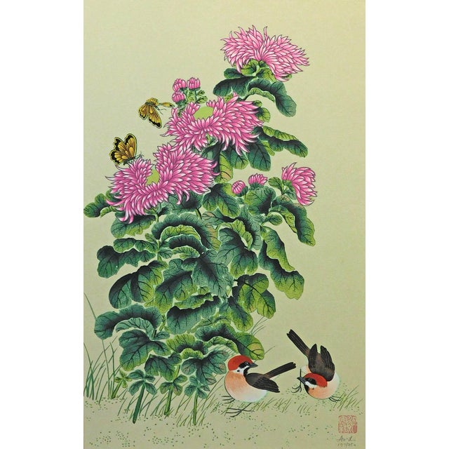 Serigraph from the Four Seasons suite by An-Li Han Hand signed and numbered by the artist 1 Serigraph from the Four...
