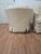 A Perfect Set of Vintage Cream Boucle Swivel Barrel Chairs For Sale - Image 4 of 4