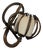 Wall Sconce in Bent Rattan and Canvas by Louis Sognot, 1950 For Sale