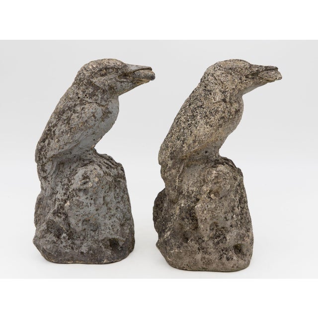 Reconstituted Stone Raven, English Mid 20th C. For Sale - Image 15 of 18