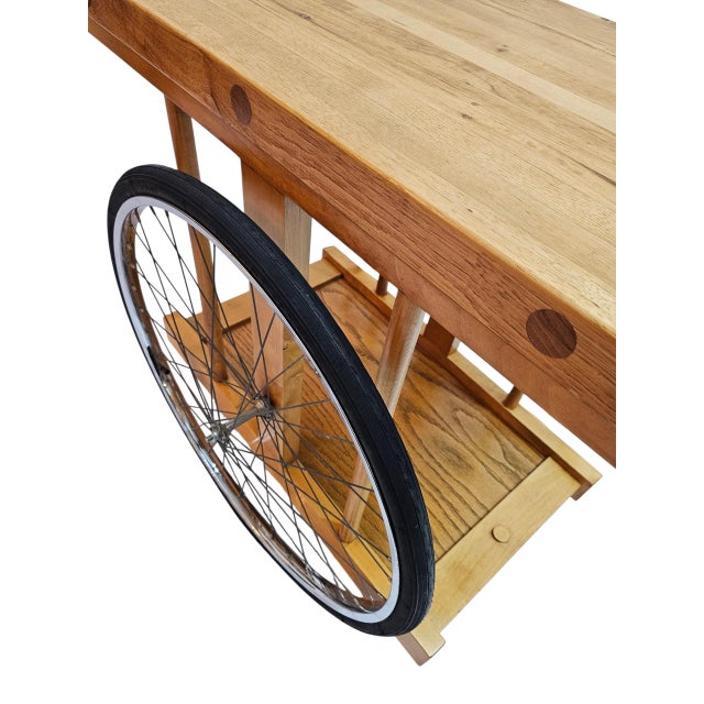 1960s Butcher Block Cart For Sale - Image 11 of 12