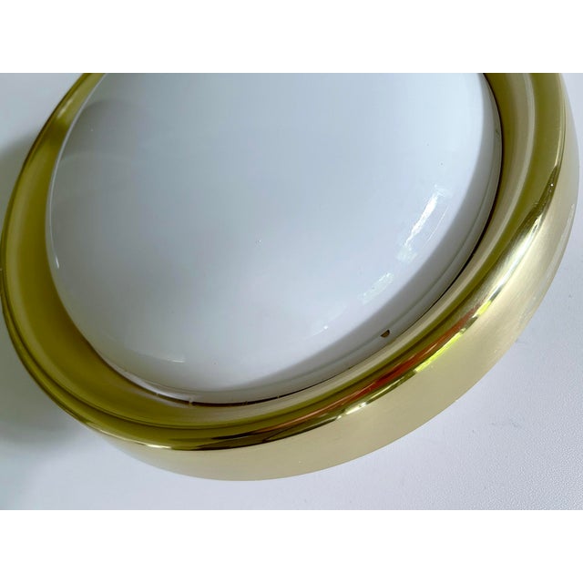 Vintage Brass and Glass Sconce from Limburg For Sale - Image 4 of 11