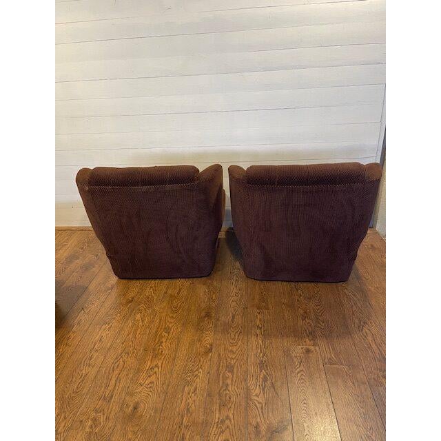Vintage Brown Seating Modules, 1970s, Set of 3 For Sale - Image 4 of 10