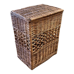 Early 20th Century Lidded Basket Hamper