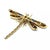 Contemporary Diamond Plique-à-jour 18k Brooch Dragonfly Gemstone Enamel Yellow Gold For Sale - Image 3 of 7