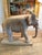 Beautiful old carved wood elephant. Antique patina. 11” tall x 12” long