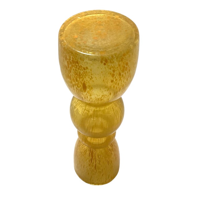 1960s Tall 1960s Empoli Orange Spatter Glass Vase For Sale - Image 5 of 8