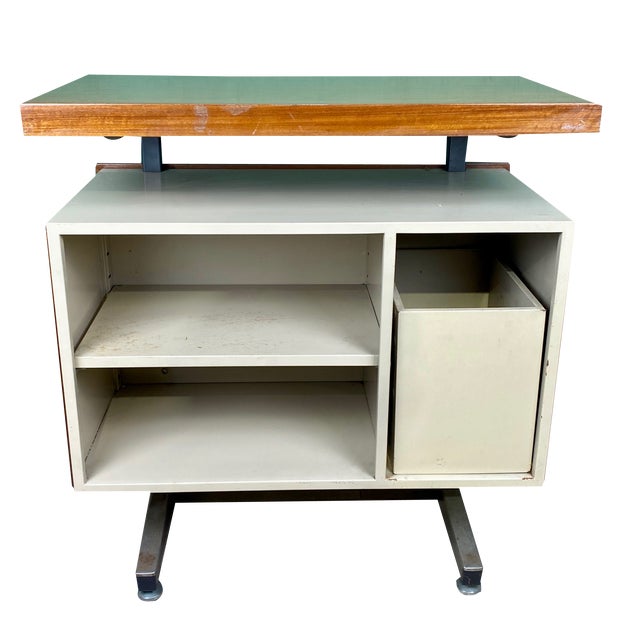 Industrial Side Table by Daciano Da Costa for Metalúrgica da Longra, 1960s For Sale