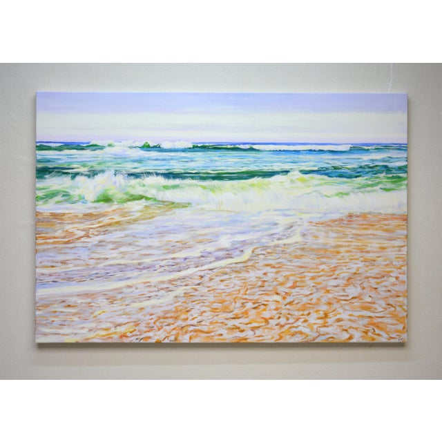 The work Inspiration by the Ocean is written in one go. Nature: seascape, clear sky over the ocean, light reflected from...