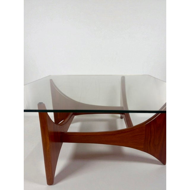 This 1960s Mid-Century Modern coffee table, attributed to Adrian Pearsall for Craft Associates (Model 2041-T), features an...