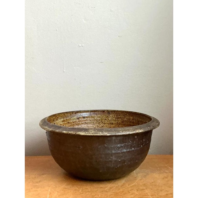 Handcrafted Vintage Studio Pottery Bowl For Sale - Image 4 of 12