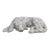 Italian Volterra Alabaster Sleeping Hound Sculpture – Bardiglio Grey, 20th C. For Sale