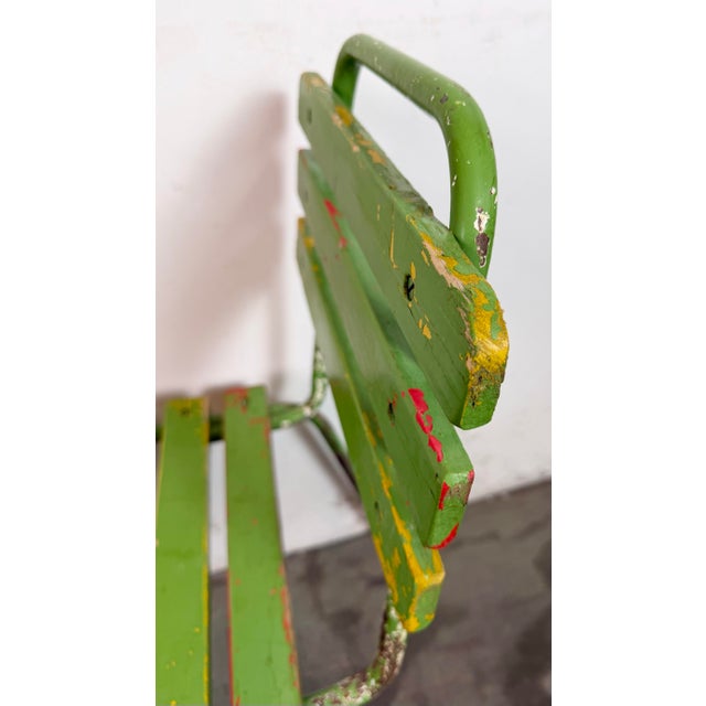 Vintage Industrial Green Chair, 1960s For Sale - Image 17 of 18