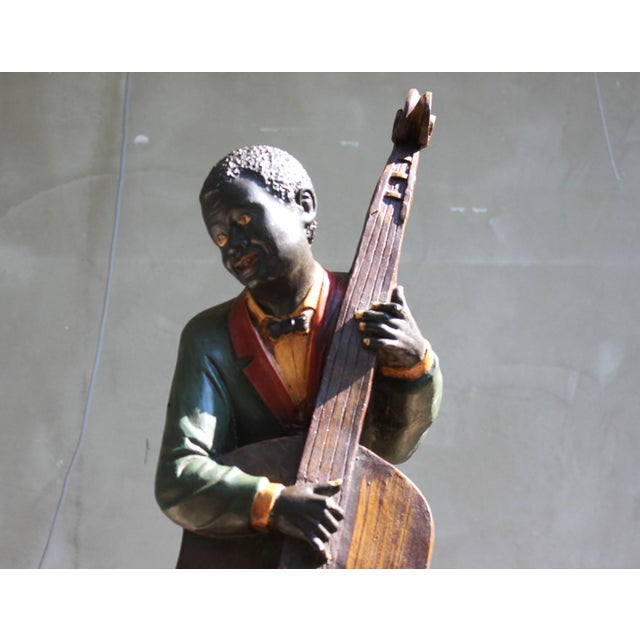Vintage New Orleans Double Bass Player Jazz Musician Figurine, 1990s For Sale - Image 14 of 15