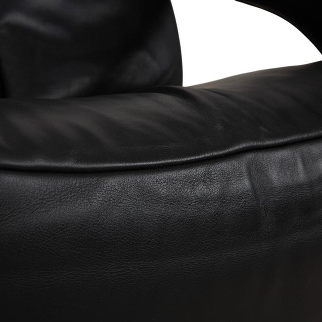 Symphony Armchair in Black Leather from Jori For Sale - Image 5 of 16