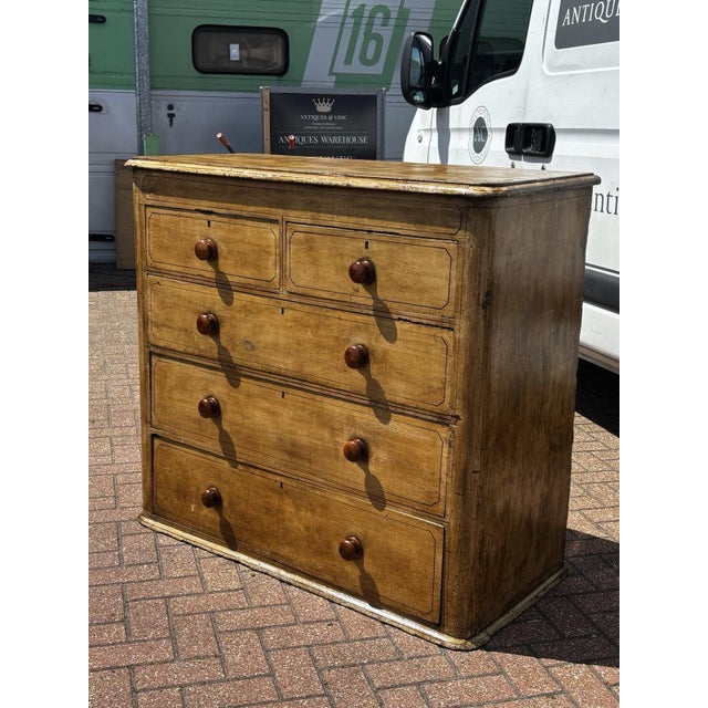 Victorian Wooden Chest of Drawers For Sale - Image 10 of 12