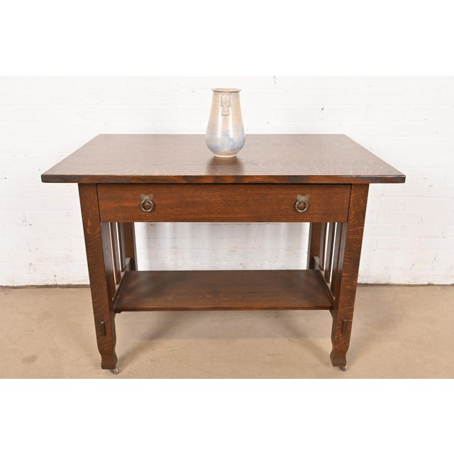 Roycroft Pottery Arts & Crafts Glazed Ceramic Vase For Sale - Image 11 of 12