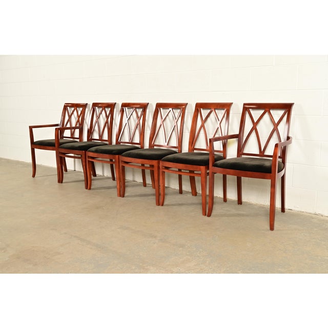 Bernhardt Regency Carved Mahogany Dining Chairs | Set of Six For Sale - Image 15 of 15