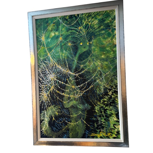 Dr Seuss Painting Green Cat With Lights Framed Very Rare For Sale In Washington DC - Image 6 of 17