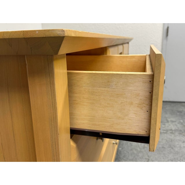 Palliser Natural Maple Wood Finish Dresser With Cupboard For Sale - Image 10 of 12