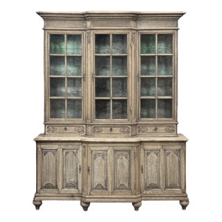 Early 19th Century Belgian Liégeois Régence Carved Oak Bookcase ~ Bibliotheque For Sale